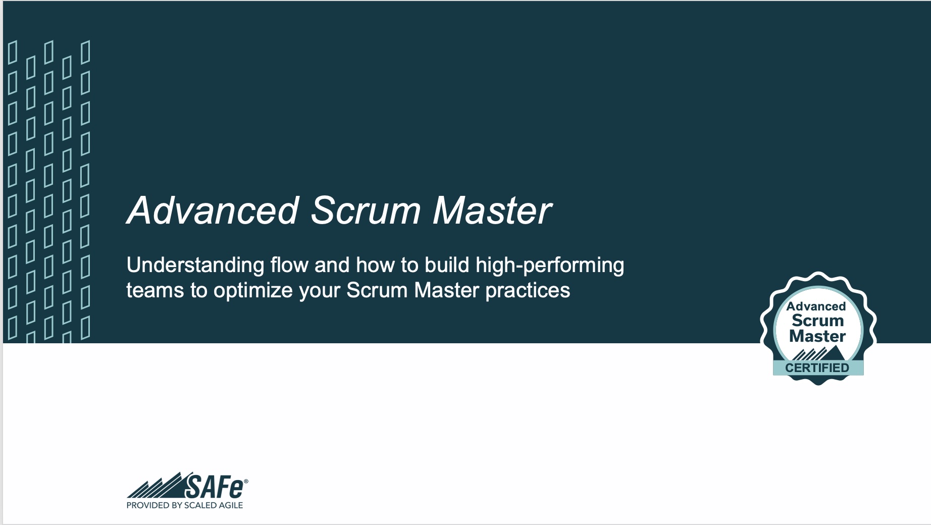 SAFe Advanced Scrum Master